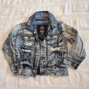 Jordan Craig Kids Legacy Edition size 3 distressed jean jacket EUC